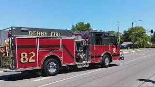 Derby Fire Rescue Engine 82 Responding