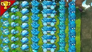 Snow family plants VS 999Zombies-------Plants vs Zombies
