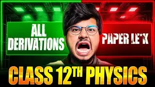 ALL IMPORTANT DERIVATIONS CLASS 12TH PHYSICS BOARD 2025🔥 MUNIL SIR || CLASS 12TH PHYSICS DERIVATIONS
