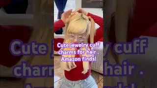Cute Jewelry Cuff Charms for all Hairstyles. #amazonfinds