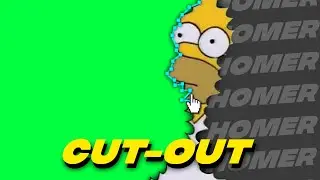 Homer Disappears in Bush Meme // Greenscreen ( Free to use )