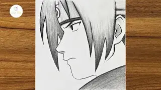 How to Draw Sasuke Uchiha || Easy Naruto Anime Drawing Tutorial || Anime character drawing