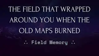 FUTURE MEMORY TRANSMISSIONS || The field that wrapped around you when the old maps burned