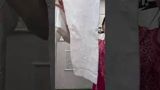 Dyable Cotton Lycra Chikankari Pant ✨ Hand Embroidery | Stretchable Fit | ₹700
