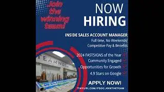 Now Hiring Inside Sales Account Manager