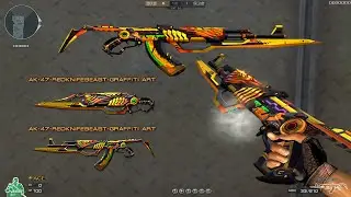 [CFCN] AK47-Red Knife Beast-Graffiti Art