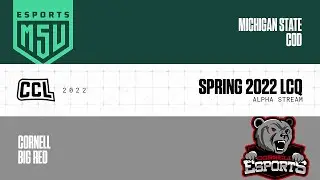 Michigan State COD vs Cornell Big Red | Spring 2022 | LCQ Week 1 Alpha