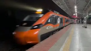 High Speed Trains Evening Action 🔥 Vande Bharat Sleeper + Vande Bharat + Rajdhani + Galloping Local 