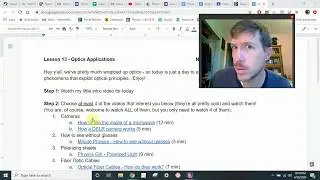 Physics Online - Lesson 13 - Optics Applications