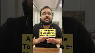 Guide of Bangkok 🇹🇭 Metro 🚈 Train #yoloyatra #jamalkudu #bangkoktraveltips #budgettravel #ytshort