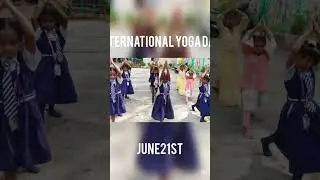 Yoga day.  Sri Santhinikethan English Medium High School, Kadiri, Sri Sathya Sai district,A.p