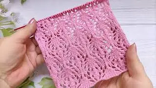 Lace Stitch Knit Pattern | Ajourmuster stricken| Punto traforato ai ferri | Punto calado a dos aguja