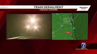 2 dozen train cars derailed in southeastern Nebraska
