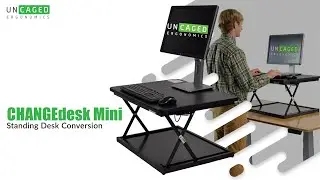 CHANGEdesk MINI Simple Cheap Adjustable Height Stand Up Desk Riser, Standing Desk Conversion