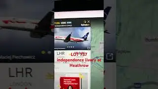 LOT 737 independance livery at Heathrow#london #heathrow #speciallivery