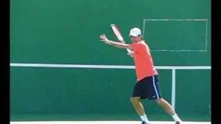Roger Federer Forehands from the Front in Slow Motion