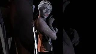 Weeping angel body paint cosplay! #makeup #cosplay #weepingangel #drwho #cosplaymakeup #halloween