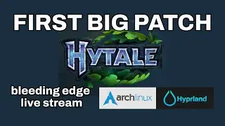 Hytale FIRST BIG PATCH - Live with bleeding edge Arch + Hyprland setup #hytale #linux #hyprland
