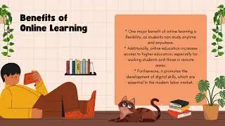 Talking about the benefits and challenges of online learning.