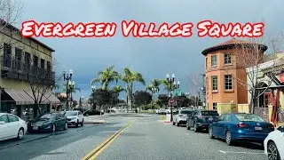 EVERGREEN VILLAGE SQUARE PARKING LOT TOUR IN SAN JOSE CALIFORNIA BAY AREA