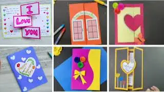 6 Handmade Greeting Card idea || Paper Craft Handmade Greeting Card #diy #cardcreation