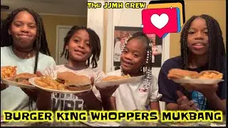 BURGER KING WHOPPERS MUKBANG #BurgerKing #burgers #whopper #cheeseburgers #TheJJMHCREW #spinoff