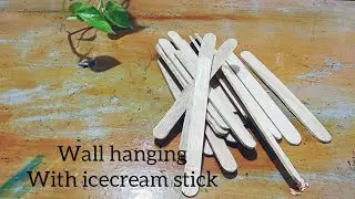 Reuse Icecream stick ||Beautiful boho Wall hanging || Craft || Taste of CREATION
