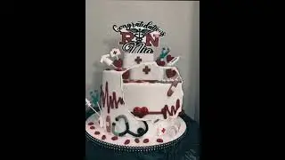 RN Graduation Cake #NolasBakery#cakedecorating #bakery #food