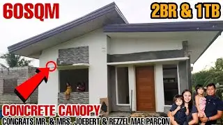 Concrete Canopy Talaga Nagdala at Roofing Design, Galing ng Gumawa Dito, 60Sqm Floor Area, 2BR & 1TB