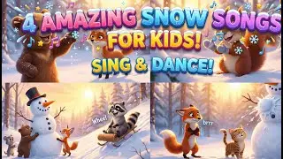 4 Fun Snow Songs for Kids! | Winter Nursery Rhymes, Dance⛄