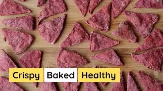 Beetroot Crackers | Baked Beetroot Crisps | Healthy Beetroot Snacks Recipe | Saut&eacute;