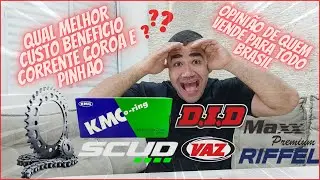Pague Barato Ande Muito Kit Rela&ccedil;&atilde;o Transmiss&atilde;o Corrente De Moto Melhor Custo Beneficio!