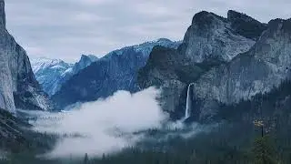 Yosemite Valley Tunnel View at Sunrise