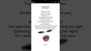 Thinking of you by Katy Perry | LipSync (LipMuse0603)