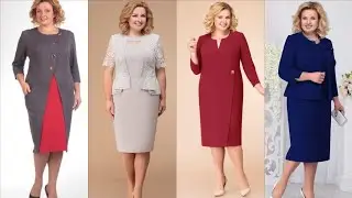 Top stylish and amazing plus size woman's dress ideas//dresses collection