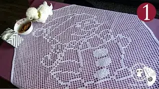 Filethäkeln ☃️ Schneemann ☃️ Teil1/ Mitteltischdecke / Maschenschäfchen