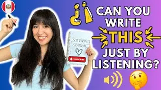 Listening and Writing Spanish Practice - Easy Spanish for Beginners (COMPREHENSIBLE INPUT)