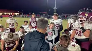 Matt Brunson addresses his team after Final Four loss to Blountstown