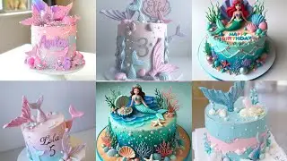 Mermaid theme cake 