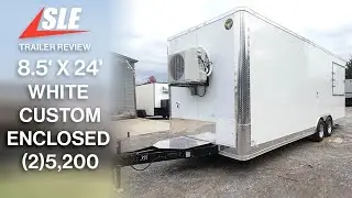8.5' X 24' White Marketing and Event Concession Trailer