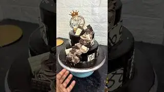 Amazing 2 tier chocolate 🍫 cake #chocolatecake #chocolate #shortvideo #shorts #trending #2tiercake