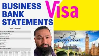 UK visa Bank statement information #visa