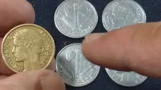 MOEDAS RARAS DA FRAN&Ccedil;A DA 2a GUERRA (OCUPA&Ccedil;&Atilde;O ALEM&Atilde;)