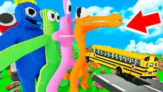 CARS Jump Over RAINBOW FRIENDS ALL EPISODES Compilation (Teardown Mods)