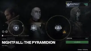 Destiny 2 - Solo Prestige Nightfall: Pyramidion (Warlock, Stormcaller)