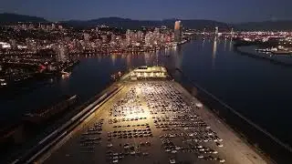 Vancouver Drone Night Flight Feb  13, 2024