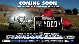 The Raiders are coming! But the license plate will get here first