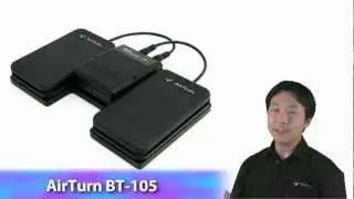 AirTurn BT-105 hands free page turner with ATFS-2 silent pedals