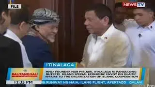 BT: MNLF founder Nur Misuari, itinalaga ni Pangulong Duterte bilang special economic envoy...