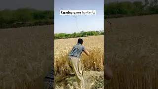 Hunter and farming game 🐇#funny #farming #Game #shorts